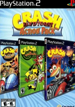 Clearance Crash Bandicoot Action Pack Ps2 Games