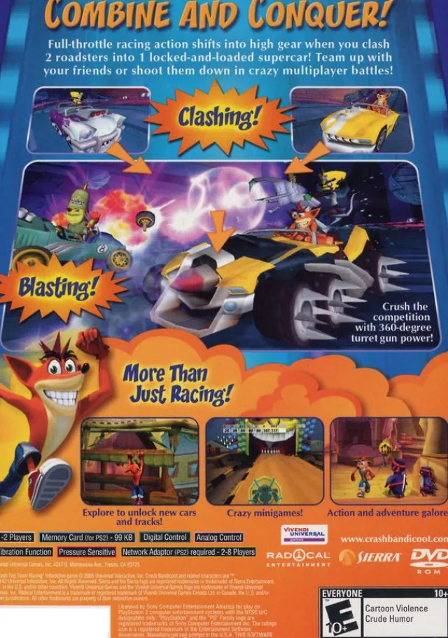 New Crash Tag Team Racing Ps2 Games
