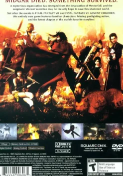 Outlet Final Fantasy VII Dirge of Cerberus Ps2 Games