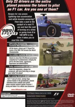 Online Formula One 2001 Ps2 Games