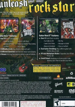 Outlet Guitar Hero and Guitar Hero 2 Double Pack Ps2 Games