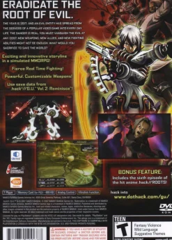 Clearance .hack Redemption Ps2 Games