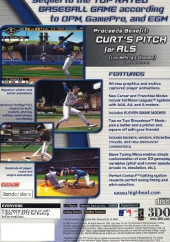 Fashion High Heat Baseball 2004 Ps2 Games