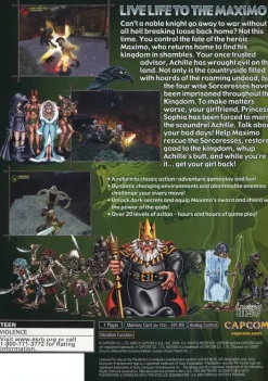 Clearance Maximo Ghosts to Glory Ps2 Games