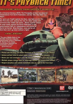 Clearance Mobile Suit Gundam Zeonic Front Ps2 Games