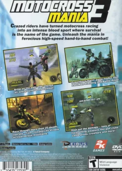 Hot Motocross Mania 3 Ps2 Games