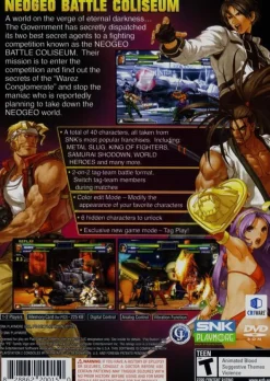 Online NeoGeo Battle Coliseum Ps2 Games