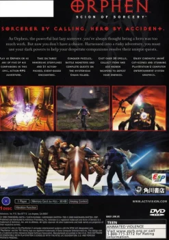 Discount Orphen Scion of Sorcery Ps2 Games