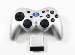 Clearance Playstation 2 PS2 EA SPORTS Logitech Precision Wireless Silver Controller Ps2 Accessories