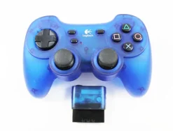 Clearance Playstation 2 PS2 Logitech Precision Wireless Blue Controller Ps2 Accessories