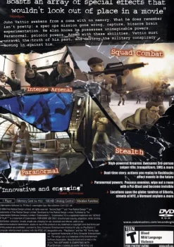 Outlet Second Sight Ps2 Games