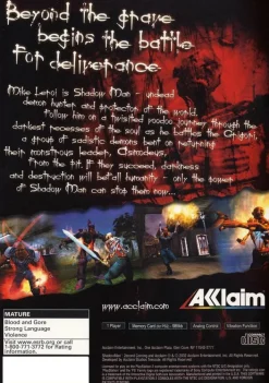 Hot Shadow Man Second Coming Ps2 Games