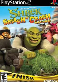 New Shrek Smash and Crash Racing Ps2 Games