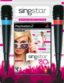 New Singstar 80s with Microphone Ps2 Games
