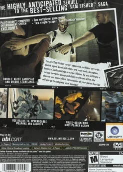 Hot Splinter Cell Double Agent Ps2 Games