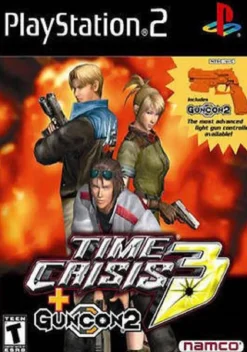 Sale Time Crisis 3 with Guncon2 Gun Ps2 Games