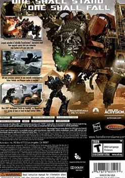 Online Transformers: Revenge of the Fallen Ps2 Games