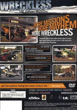 New Wreckless Yakuza Missions Ps2 Games