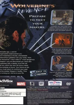 Clearance X-men Wolverines Revenge Ps2 Games